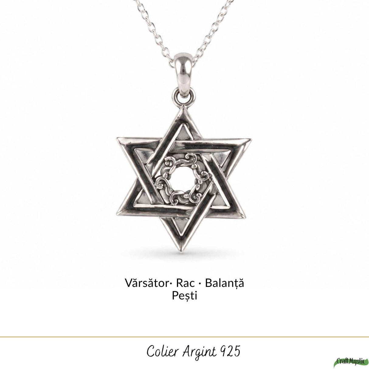 Colier Merkaba din Argint 925 – Protectie Spirituala si Echilibru Energetic