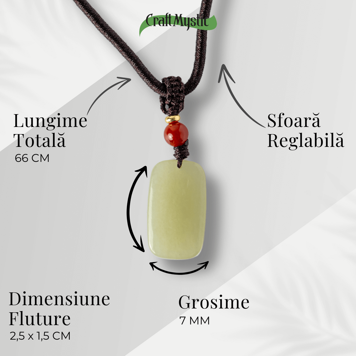 Armonie si Protectie - Colier din Jad Hetian (Nefrit) Natural