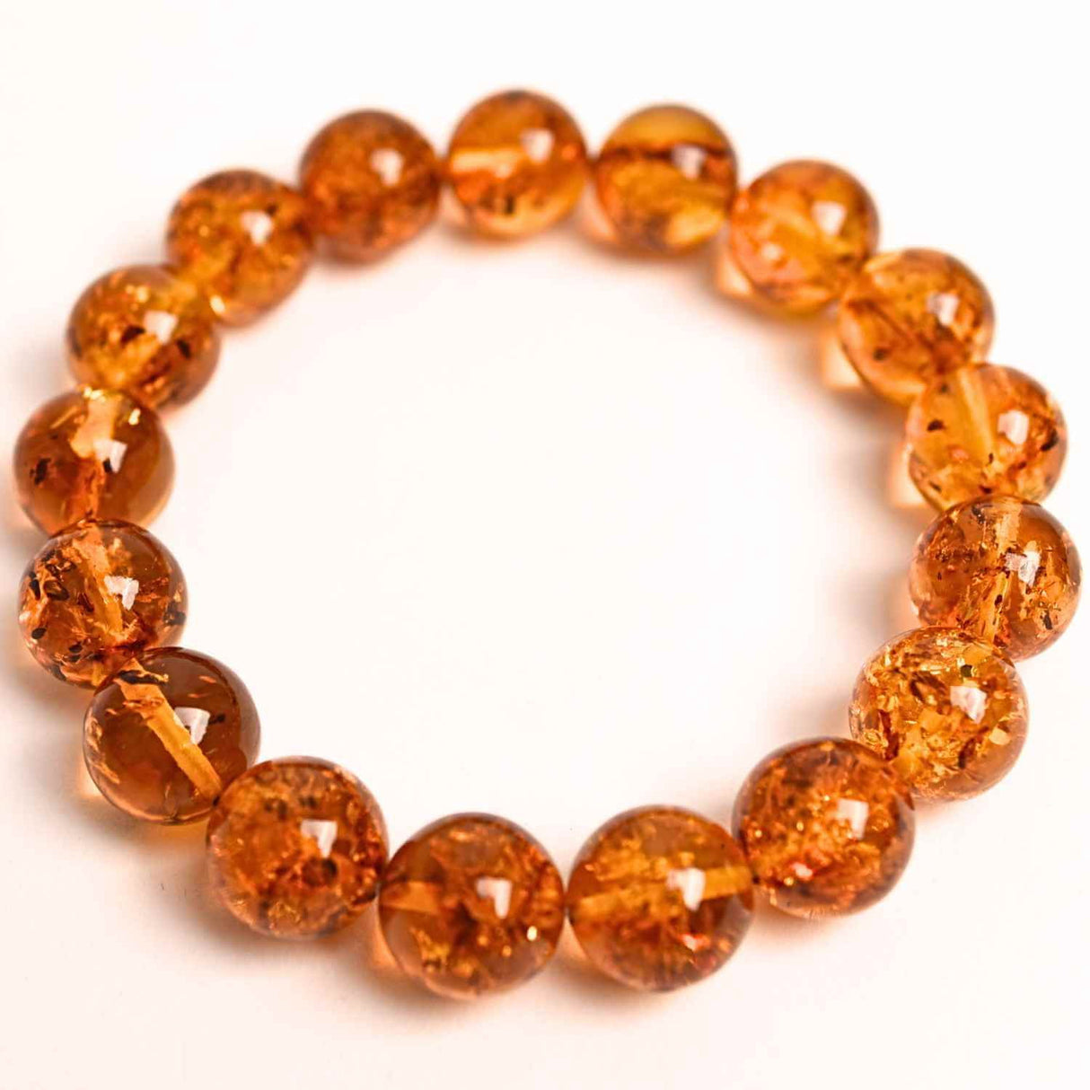 Bratara elastica 12 mm Chihlimbar Amber - Energie si protectie naturala