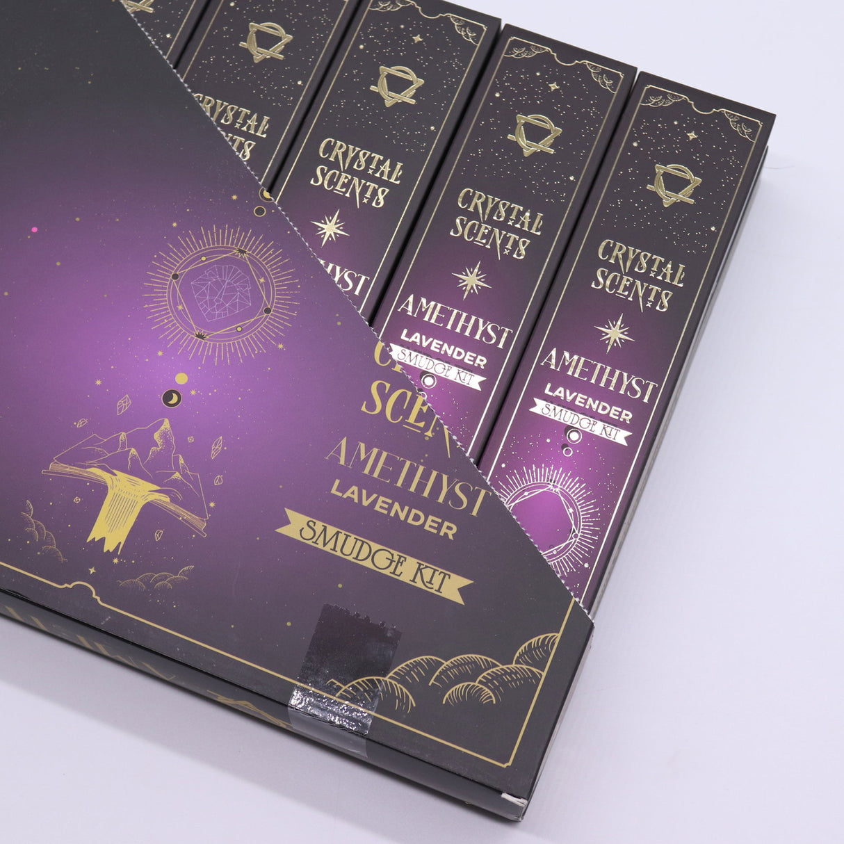 Smudge Incense Crystal Scents cu Cristale Ametist – Relaxare si Claritate Lavanda
