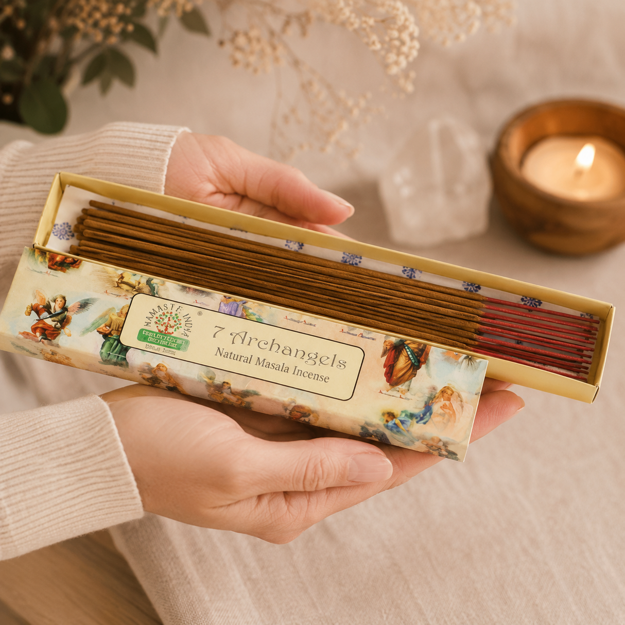 Betisoare Parfumate Naturale 7 Archangels Masala Incense – Protectie Angelica si Armonie Spirituala