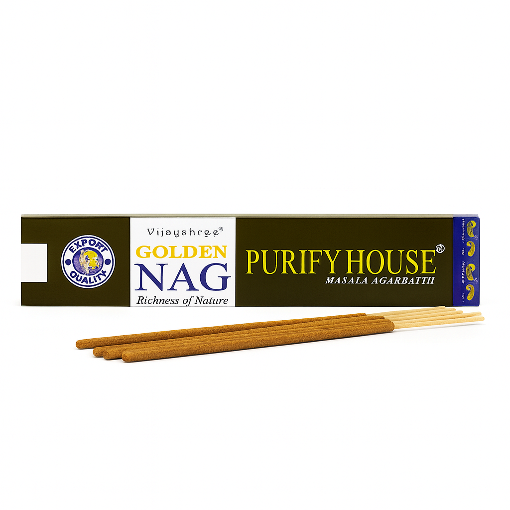 Betisoare Parfumate Golden Nag Purify House - Aromă de Curatare, Claritate si Armonie in Spatiu