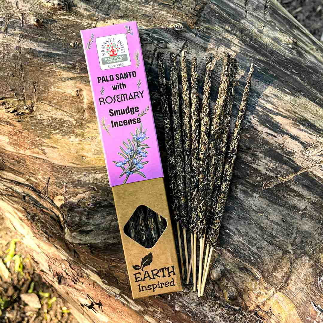 Betisoare parfumate Smudge Earth Inspired – Rozmarin si Palo Santo - Curatare energetica, aromaterapie