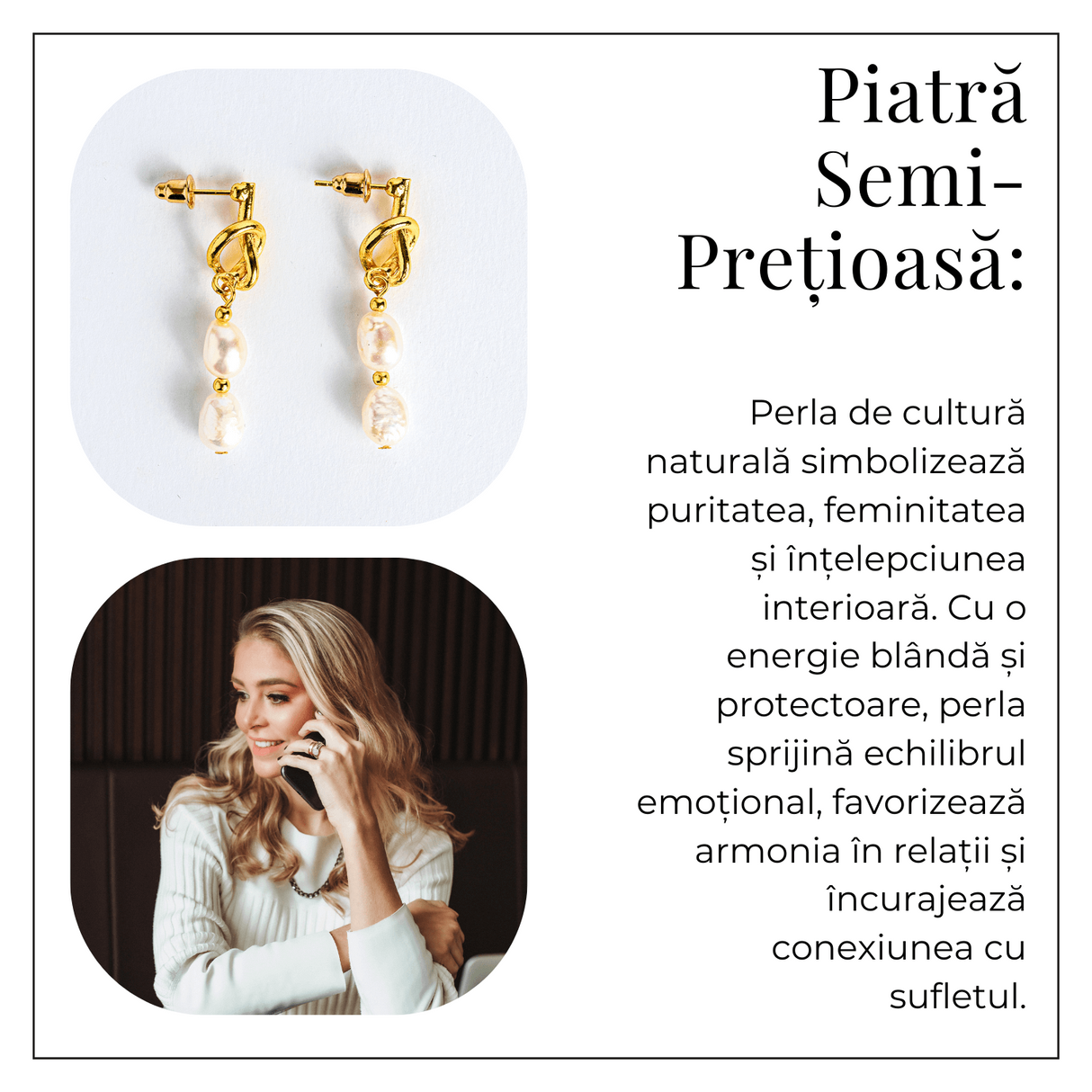 Bijuterie feminina, cercei cu perle de cultura - Rafinament si simplitate aurie