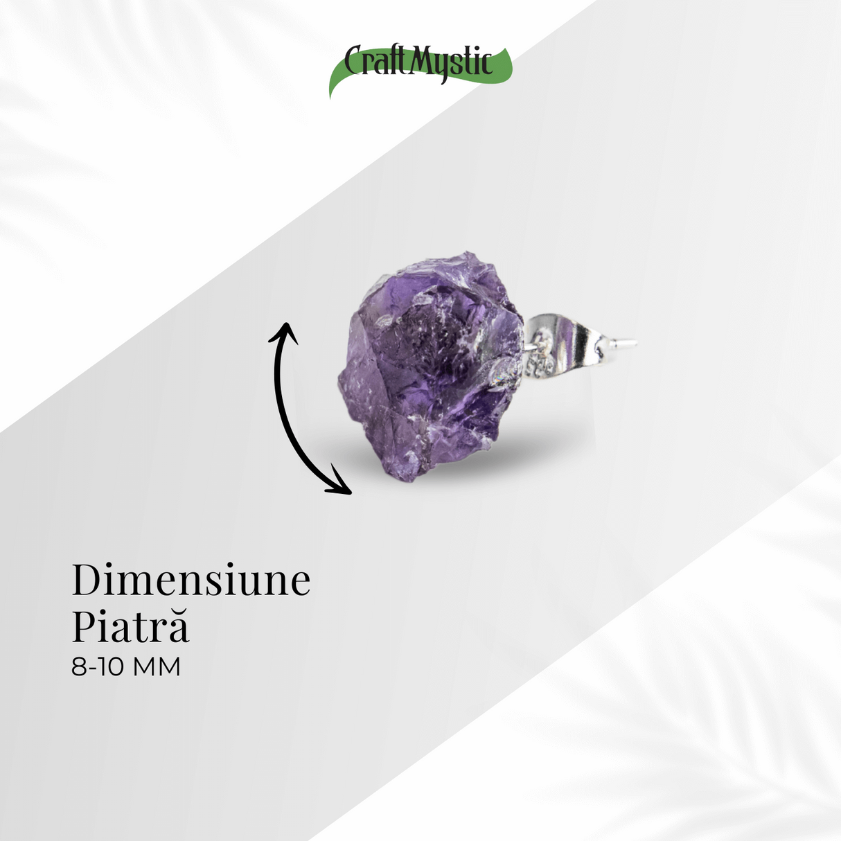 Bijuterie pentru Liniste Interioara - Cercei cu Cristal Ametist