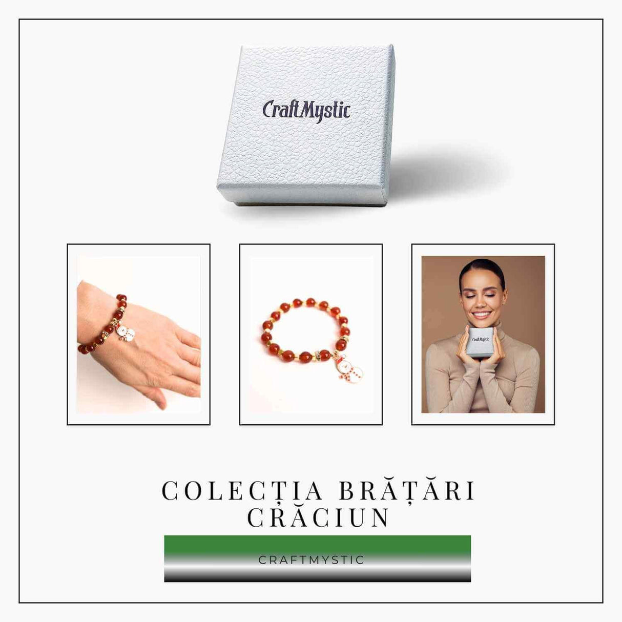 Bratara naturala Agat rosu 6mm cu accesoriu mixt - curaj si protectie