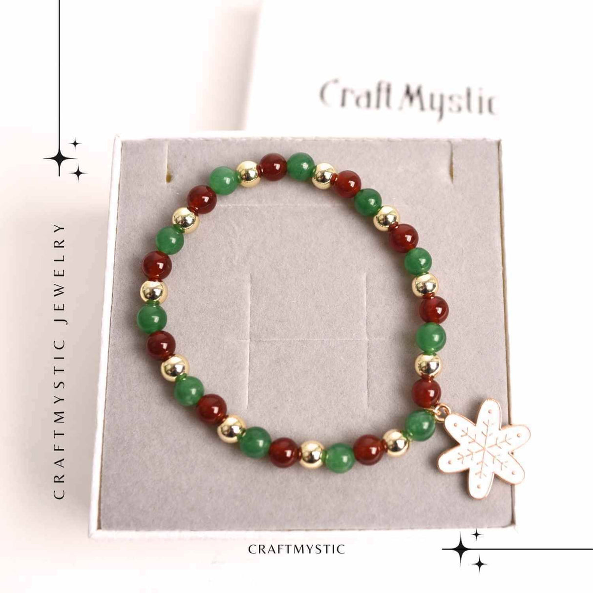 Bratara Agat rosu si aventurin verde 4mm cu accesoriu mixt - echilibru si noroc