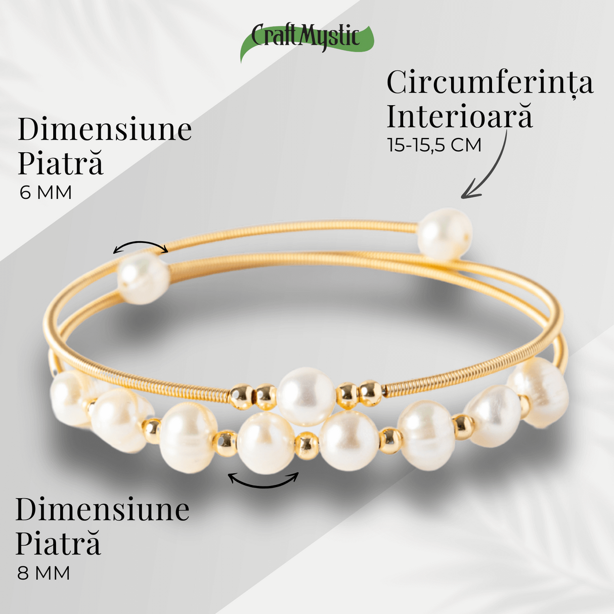 Eleganta si Rafinamant - Bratara din Perle de cultura Naturale