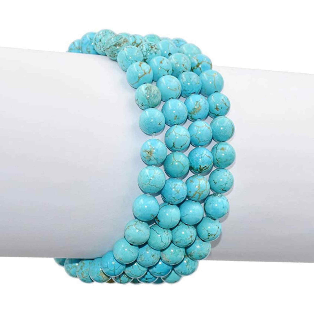 TURQUOISE WITH BUDDHA BRACELETS 8MM