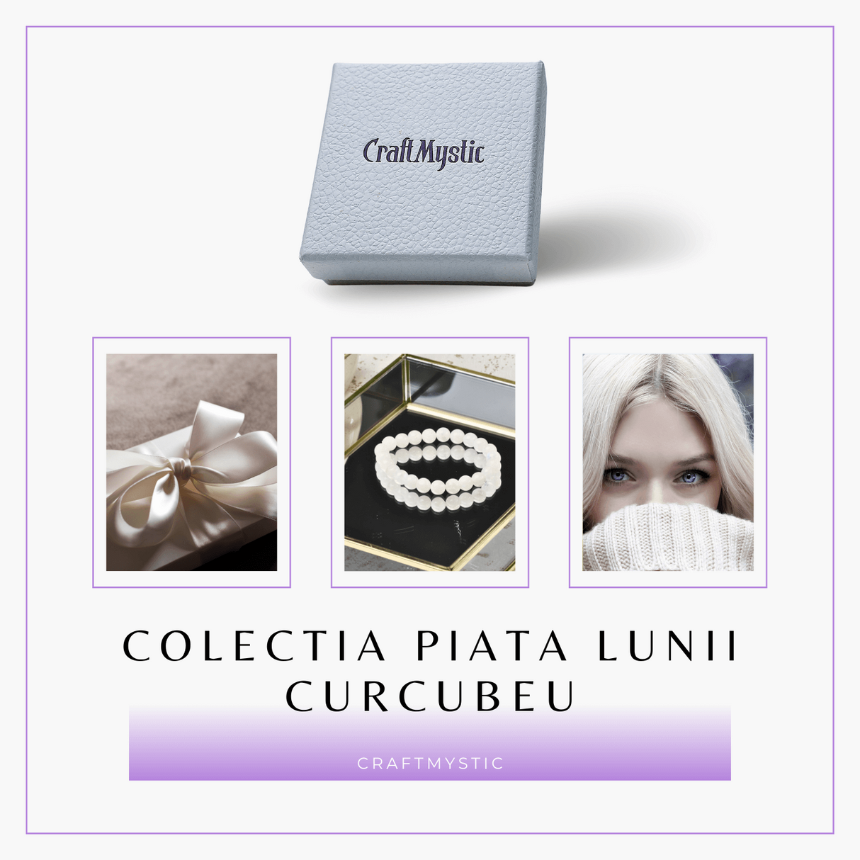 Bratara Elastica cu Margele 8mm din Piatra Lunii Curcubeu - Magie si Femininitate