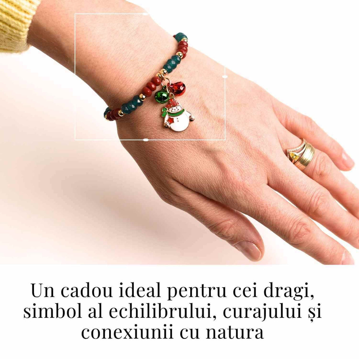 Bratara naturala Jasp rosu, verde fatetat - cadou unic festiv