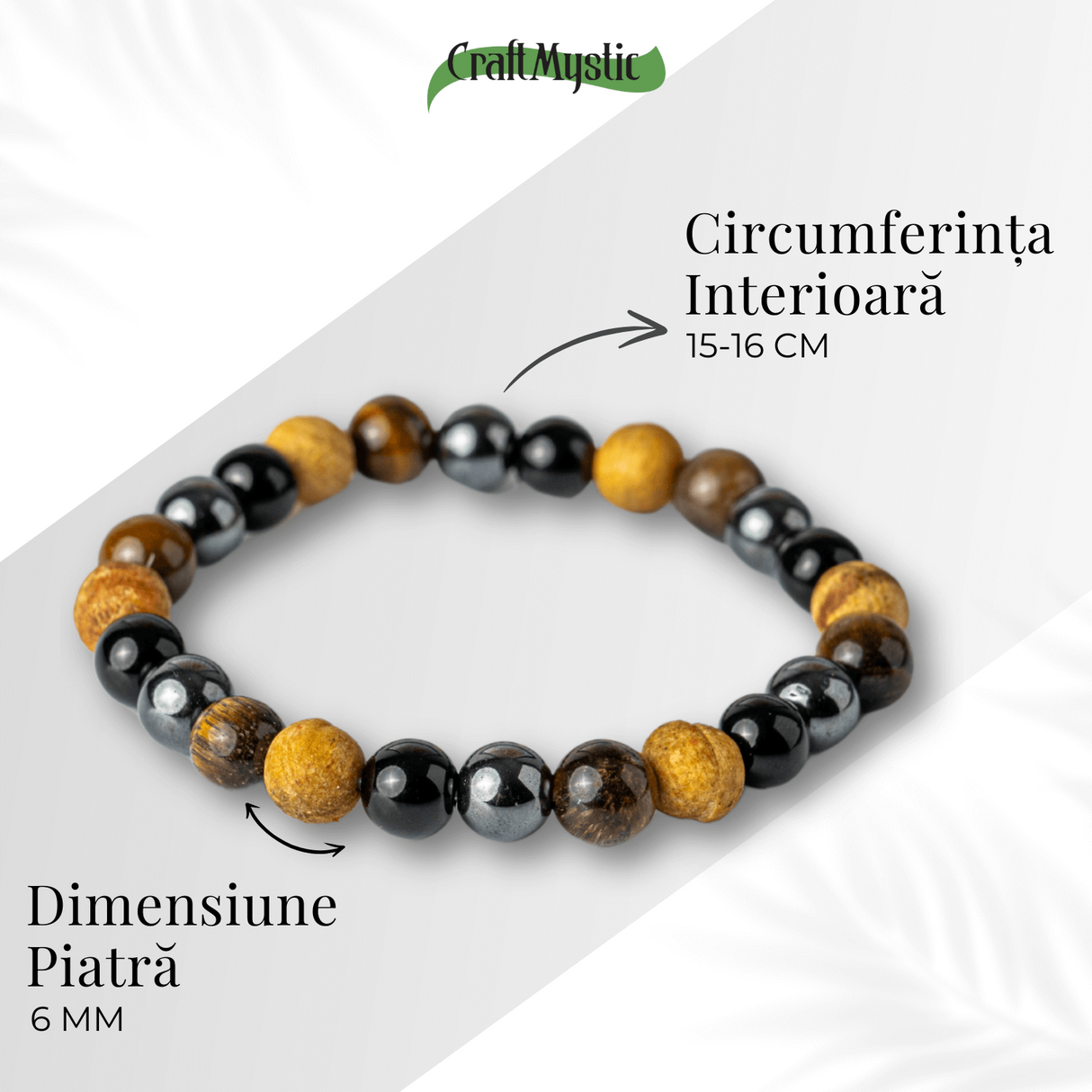 Alchimia Protectiei - Bratara cu Cristale Radacina si Palo Santo Purificator