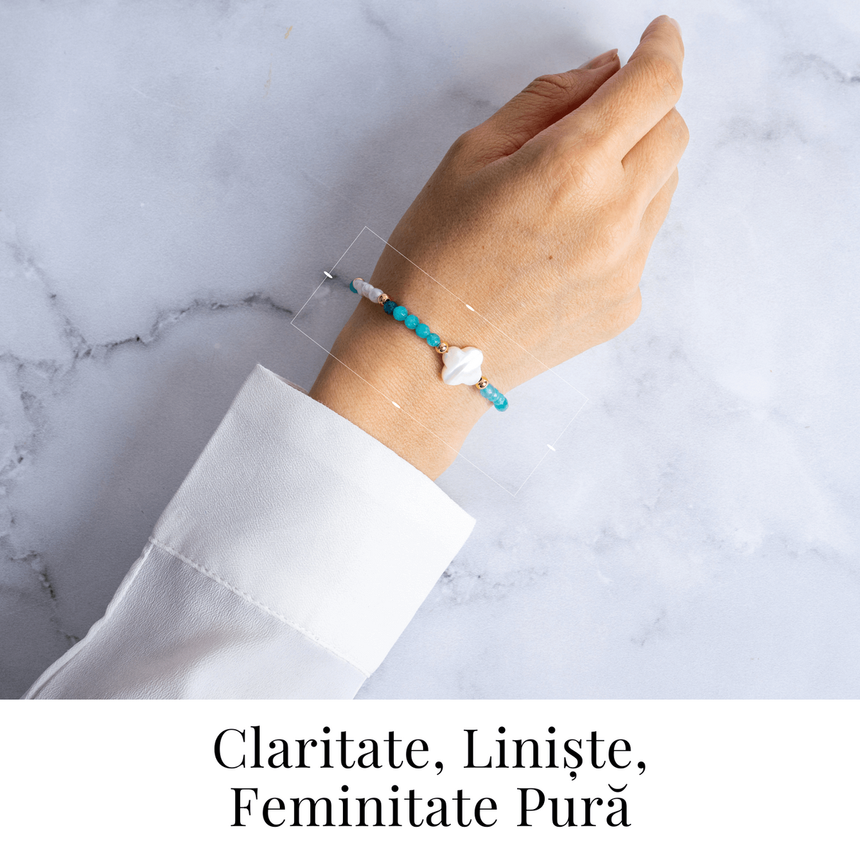Claritate, liniste si puritate - Acvamarin si perle naturale