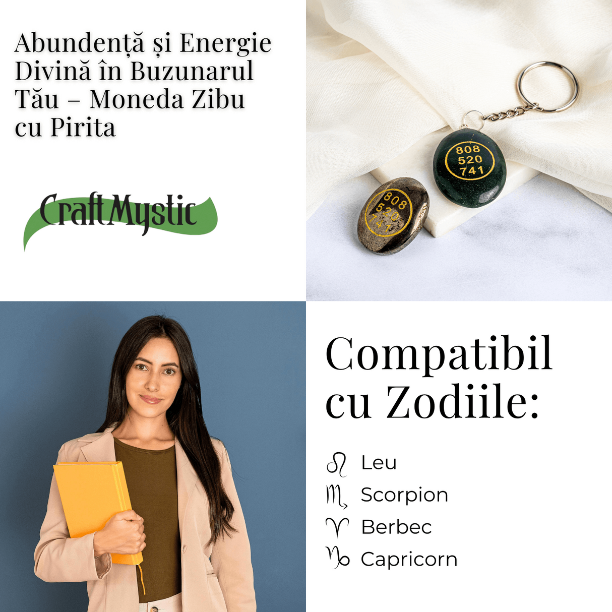 Moneda Zibu cu pirita - Abundenta si energie divina in buzunarul tau