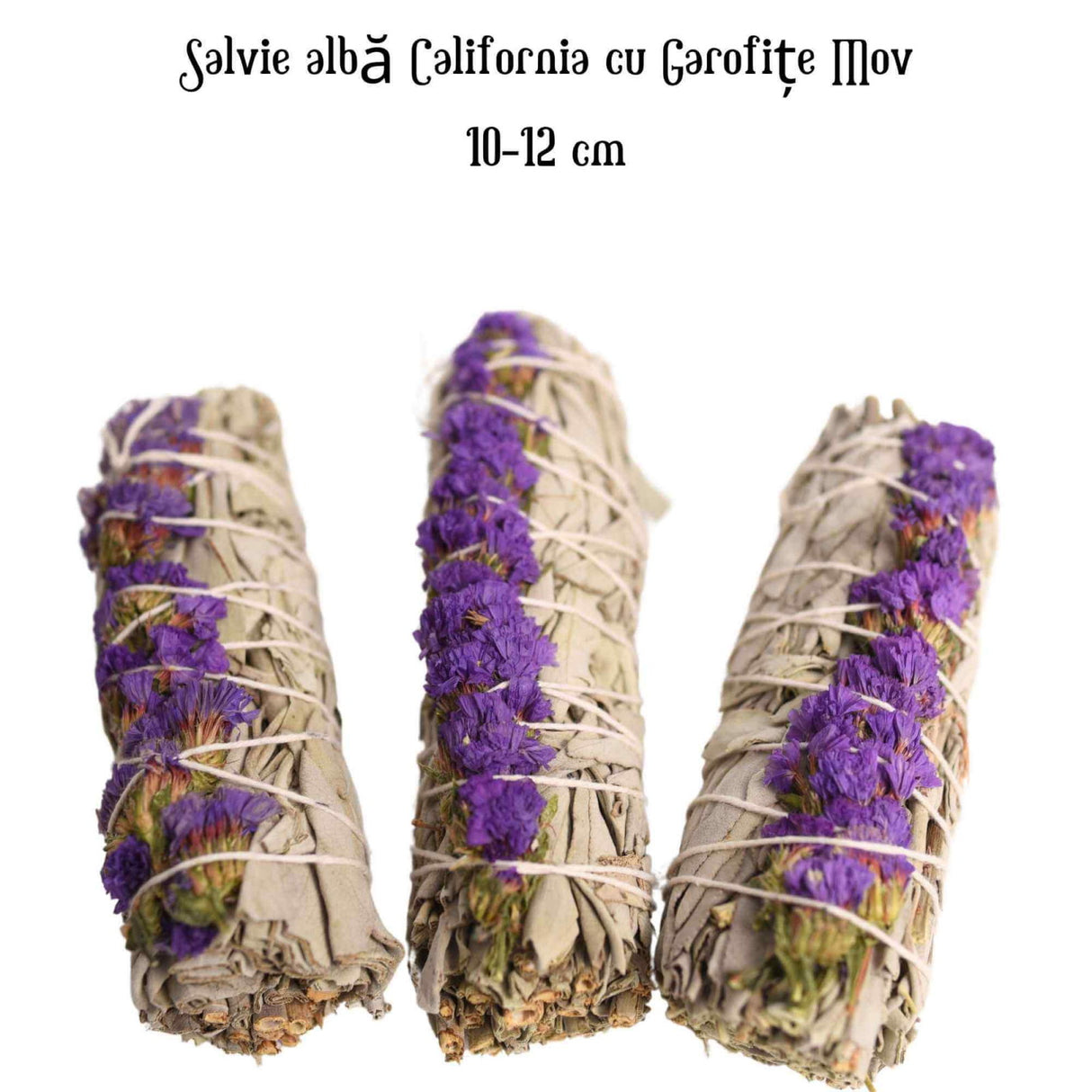 Buchet Salvie Alba California cu Grofite Mov / Sinuata - Echilibru si Claritate