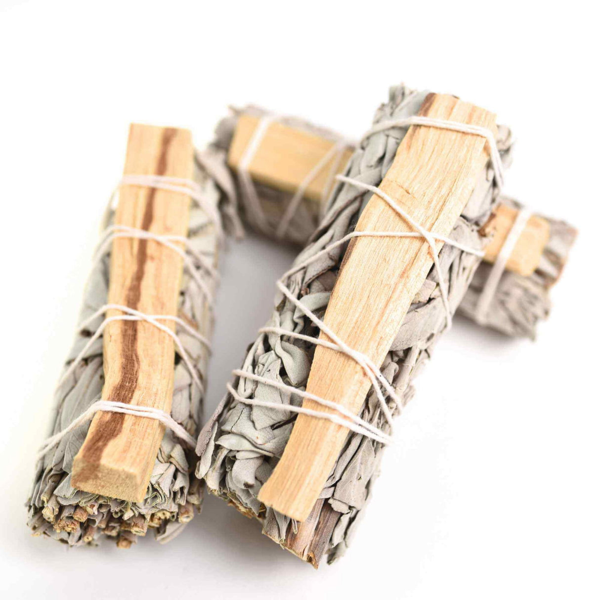 Buchet Salvie Alba California cu lemn Palo Santo - Purificare si Energie Pozitiva