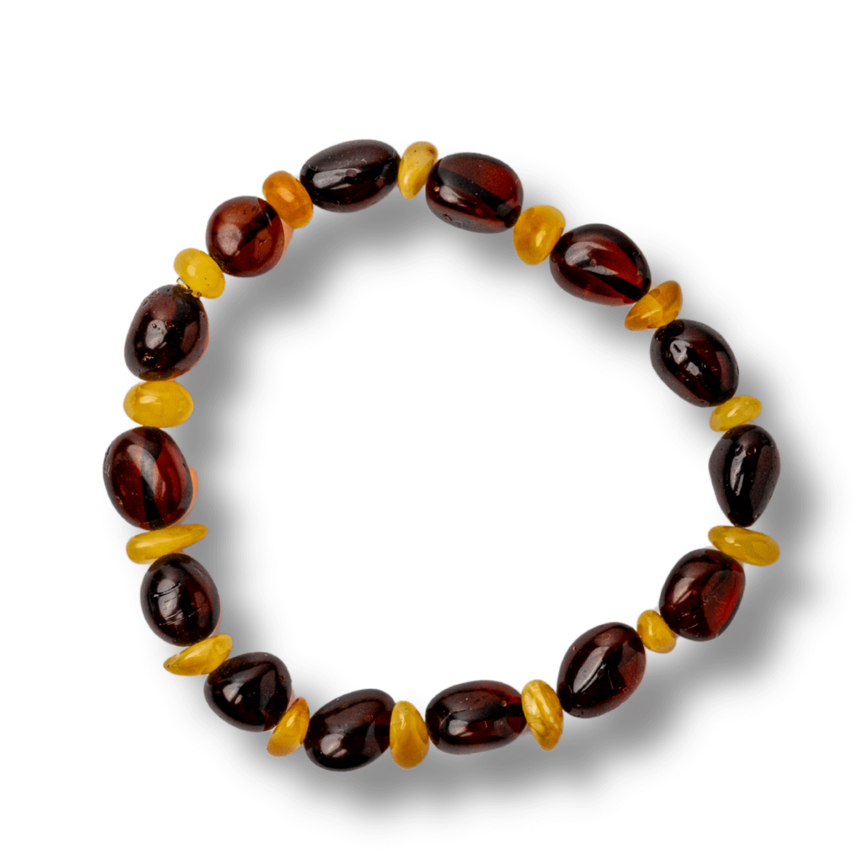 Bratara Chihlimbar Galben si Maro-Rosiatic - Caldura, Protectie si Energie Solara Echilibrata