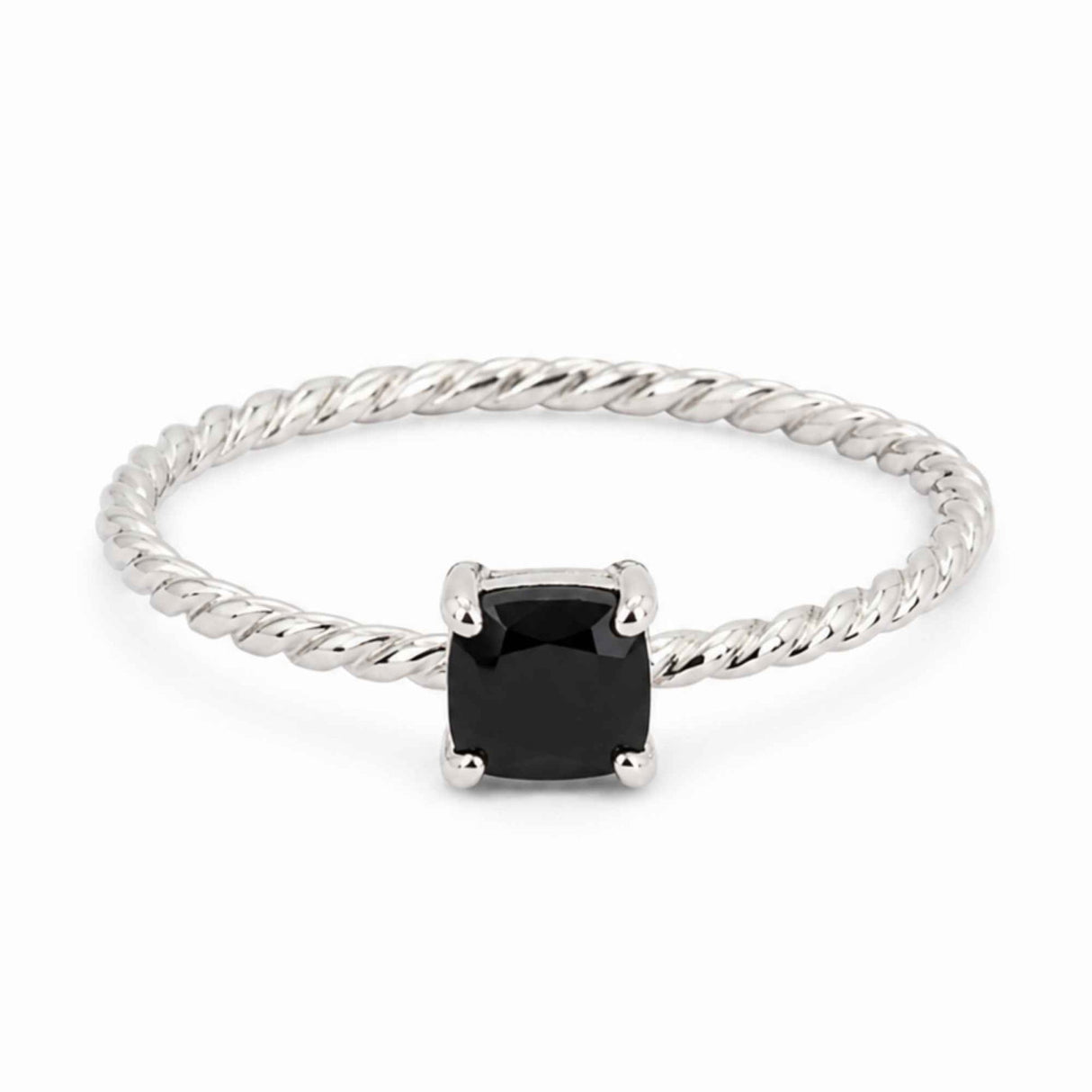 Inel Argint 925 cu Onix Patrat – Protectie si Stabilitate Interioara