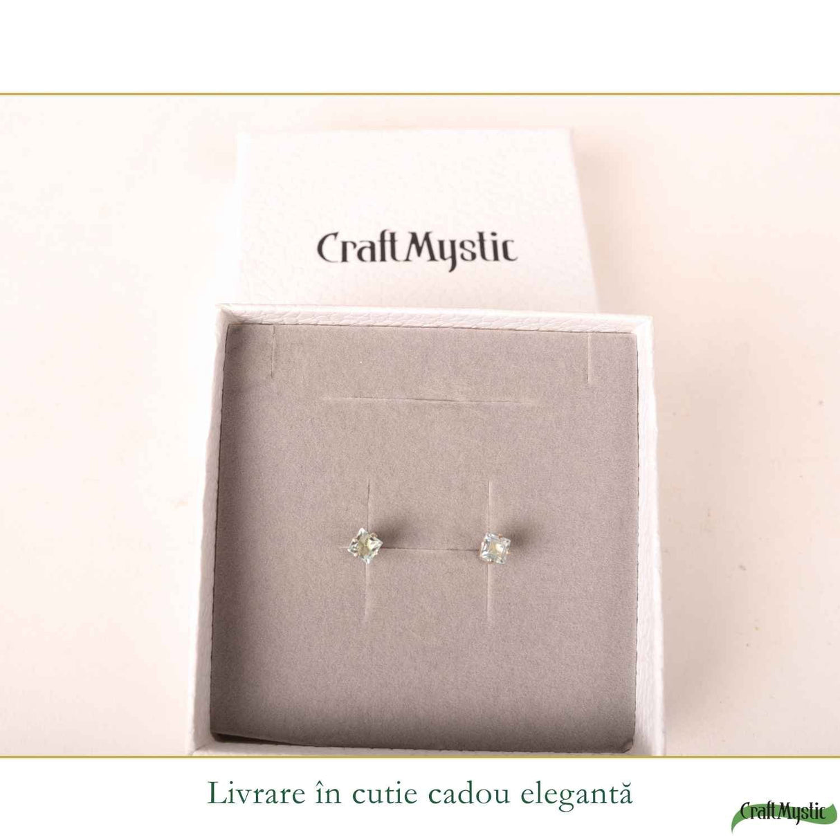 Cercei argint 925 pătrați cu topaz albastru – claritate si echilibru interior