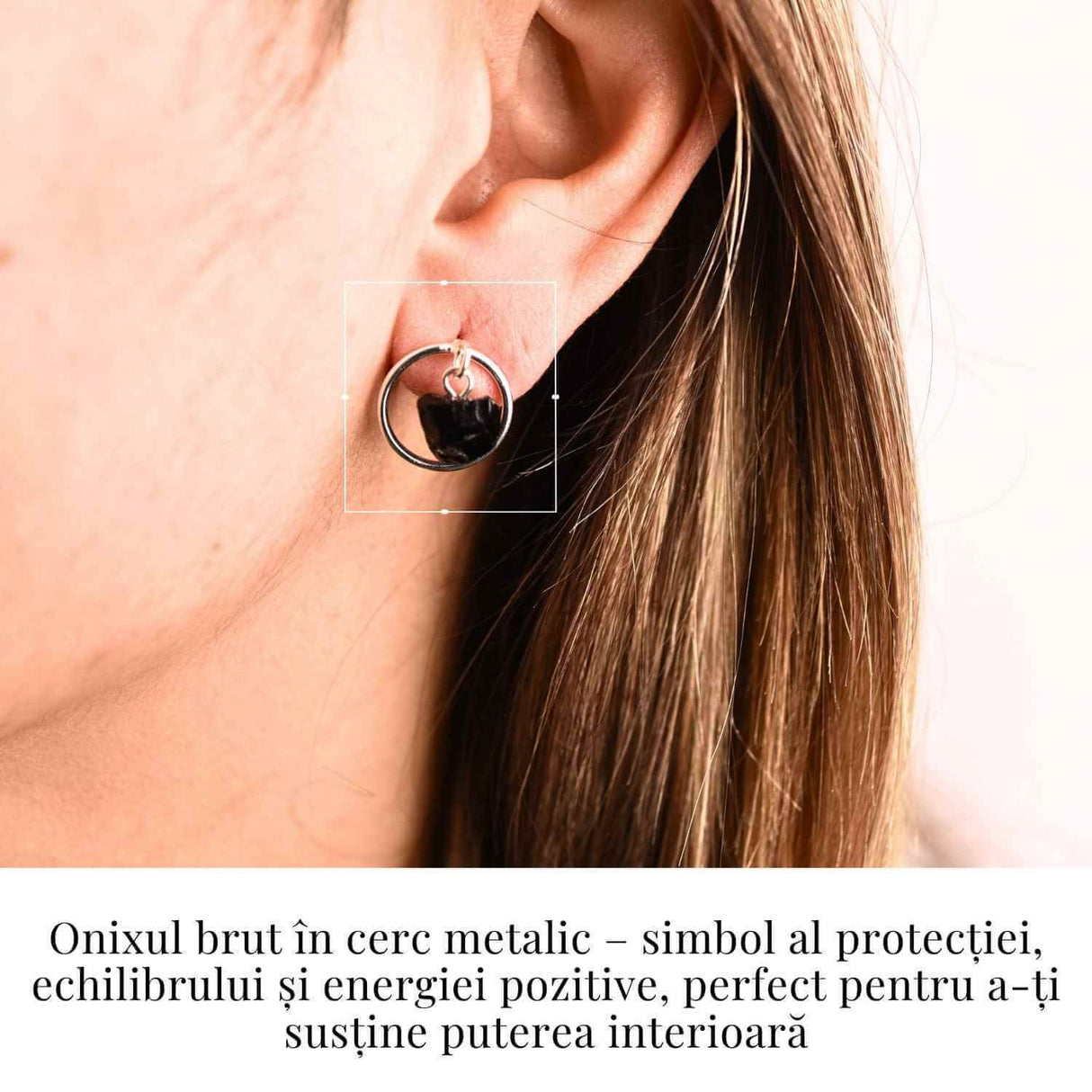 Cercei cu Onix Brut Sferic inchidere pe tija cu opritor - Protectie si Eleganta Naturala