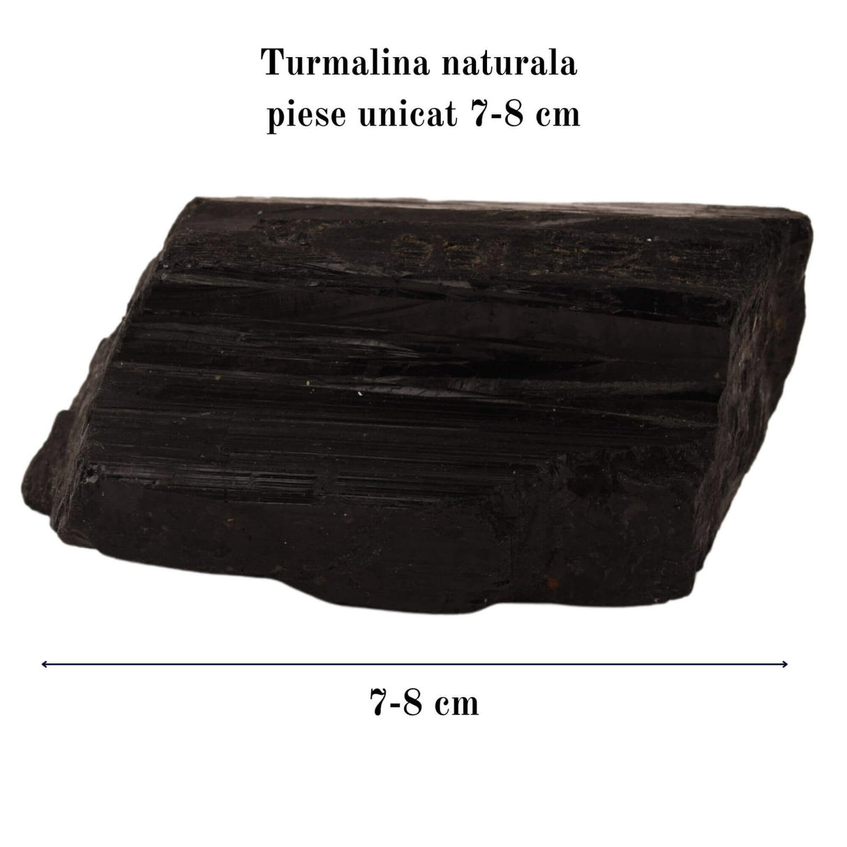Cristal natural unicat de vindecare Turmalina neagra pietre brute 4-6 cm - Pentru energie pozitiva, protectie
