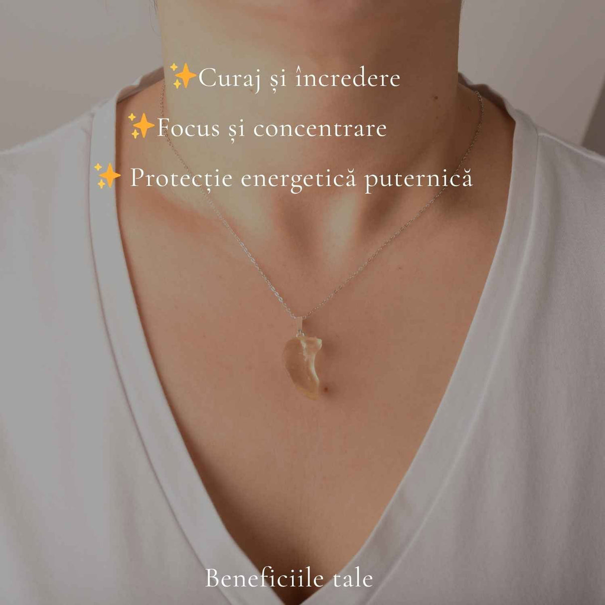 Colier Argint 925 cu Piatra Desertului Libian Brut – Claritate si Energie Solara