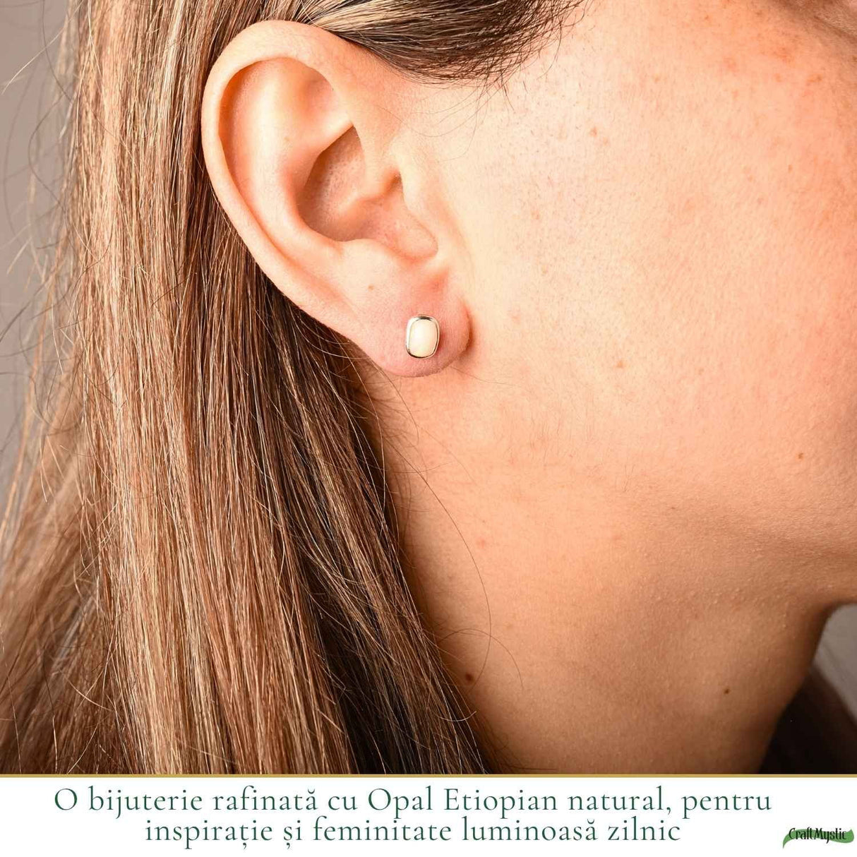 Cercei Argint 925 cu Opal Etiopian Natural – Eleganta si Energie Luminoasa