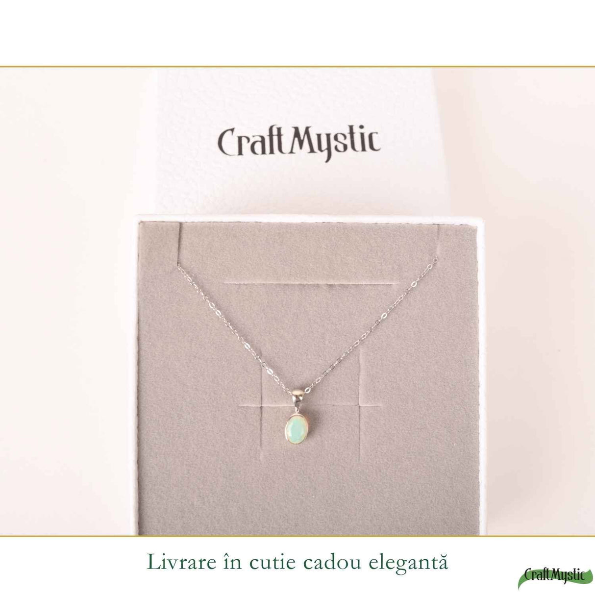 Colier Argint 925 cu Opal Etiopian Oval – Intuitie si Energie Pozitiva