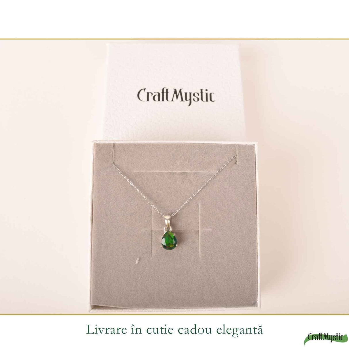 Colier Argint 925 cu Opal Negru Lacrima – Eleganta si Protectie Energetica