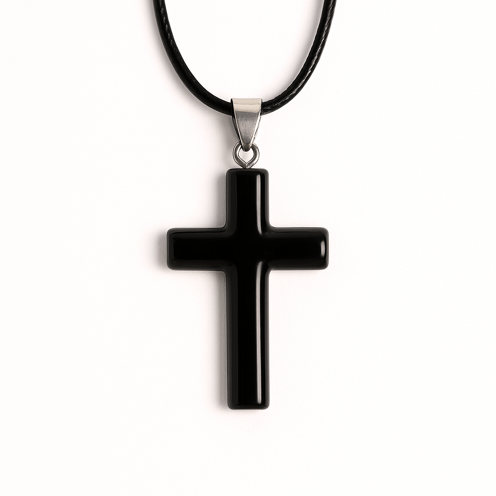 Pachet Mistic de Protectie - Jurnal Vintage "Book of Shadow" cu 7 Pietre Chakre, Colier Obsidian in Forma de Cruce & Bratara Tripla Protectie (Ametist, Hematit, Obsidian)