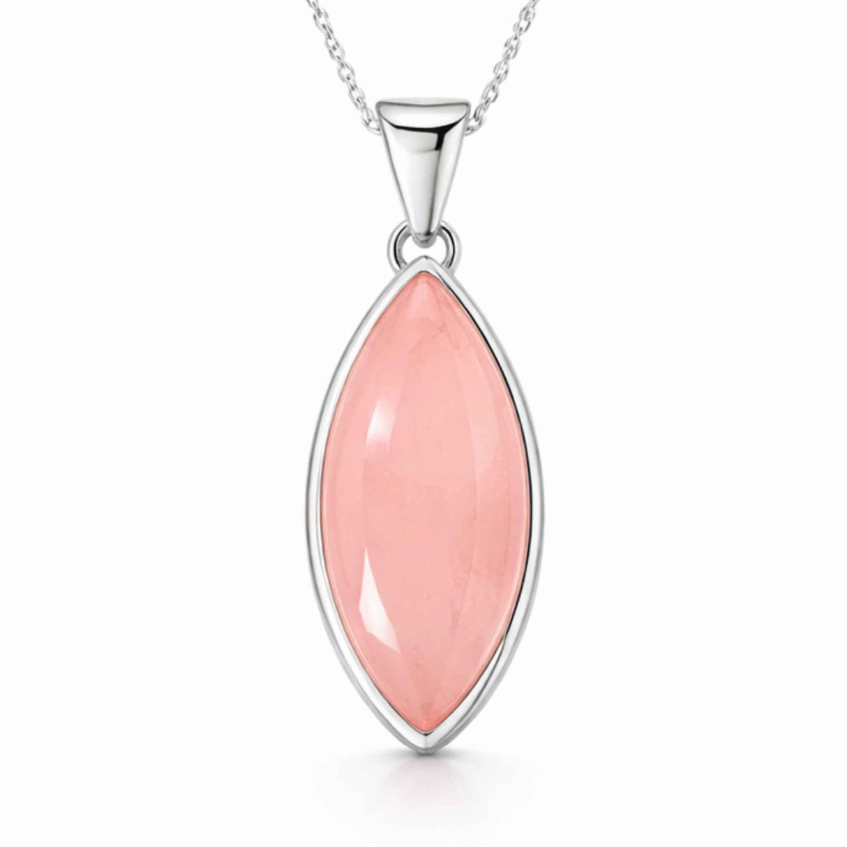 Colier Cuart Roz forma delica din Argint 925 – iubire de sine si feminitate blanda