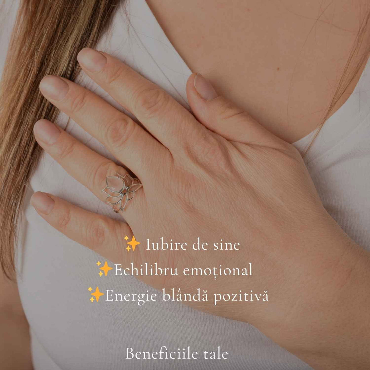 Inel Cuart Roz fatetat Lotus din Argint 925 – iubire de sine si echilibru interior