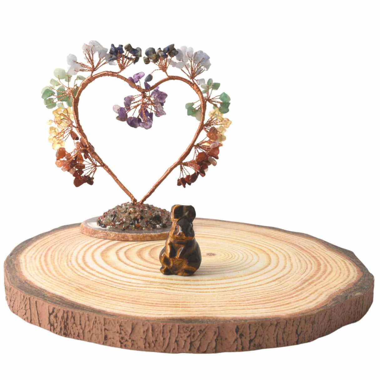 Figurina 4 cm cu forma de iepure sculptata manual din Obsidian natural - Cristale si pietre vindecatoare semipretioase cu animale