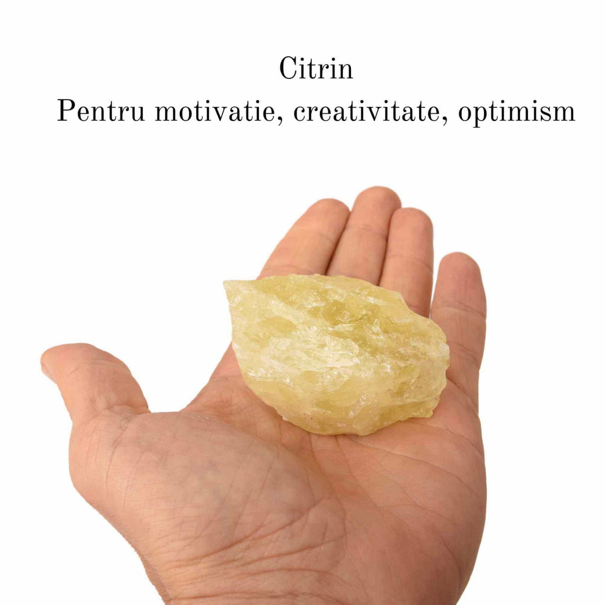 Cristal natural unicat Citrin pietre brute 6-7 cm - Pietre semiprețioase pentru optimism, creativitate, motivatie