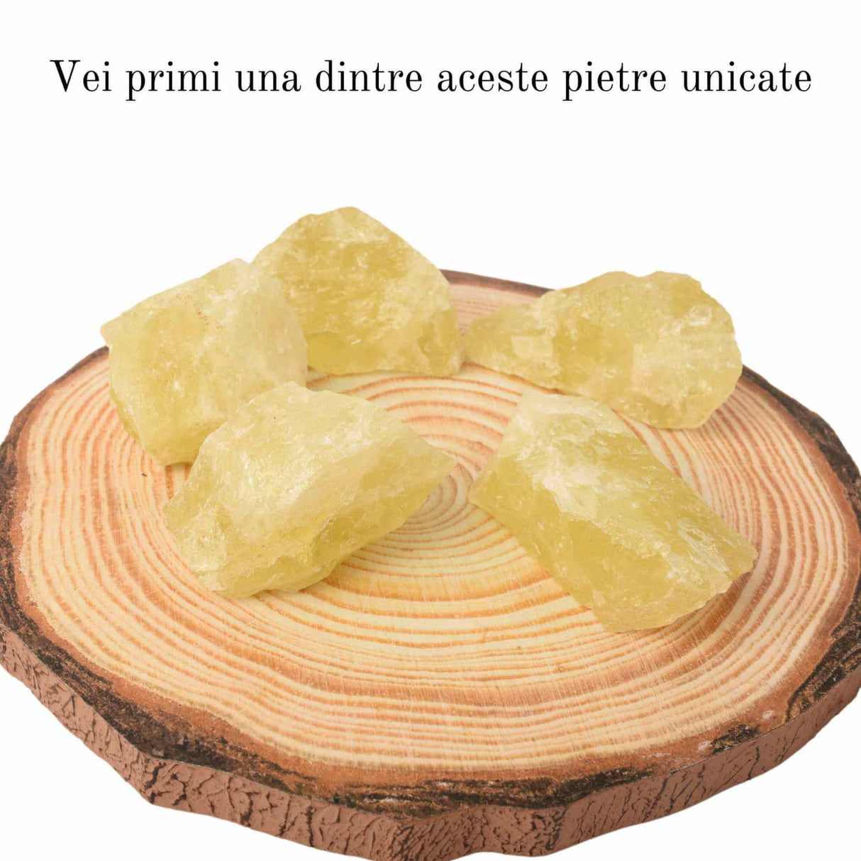 Cristal natural unicat Citrin pietre brute 6-7 cm - Pietre semiprețioase pentru optimism, creativitate, motivatie