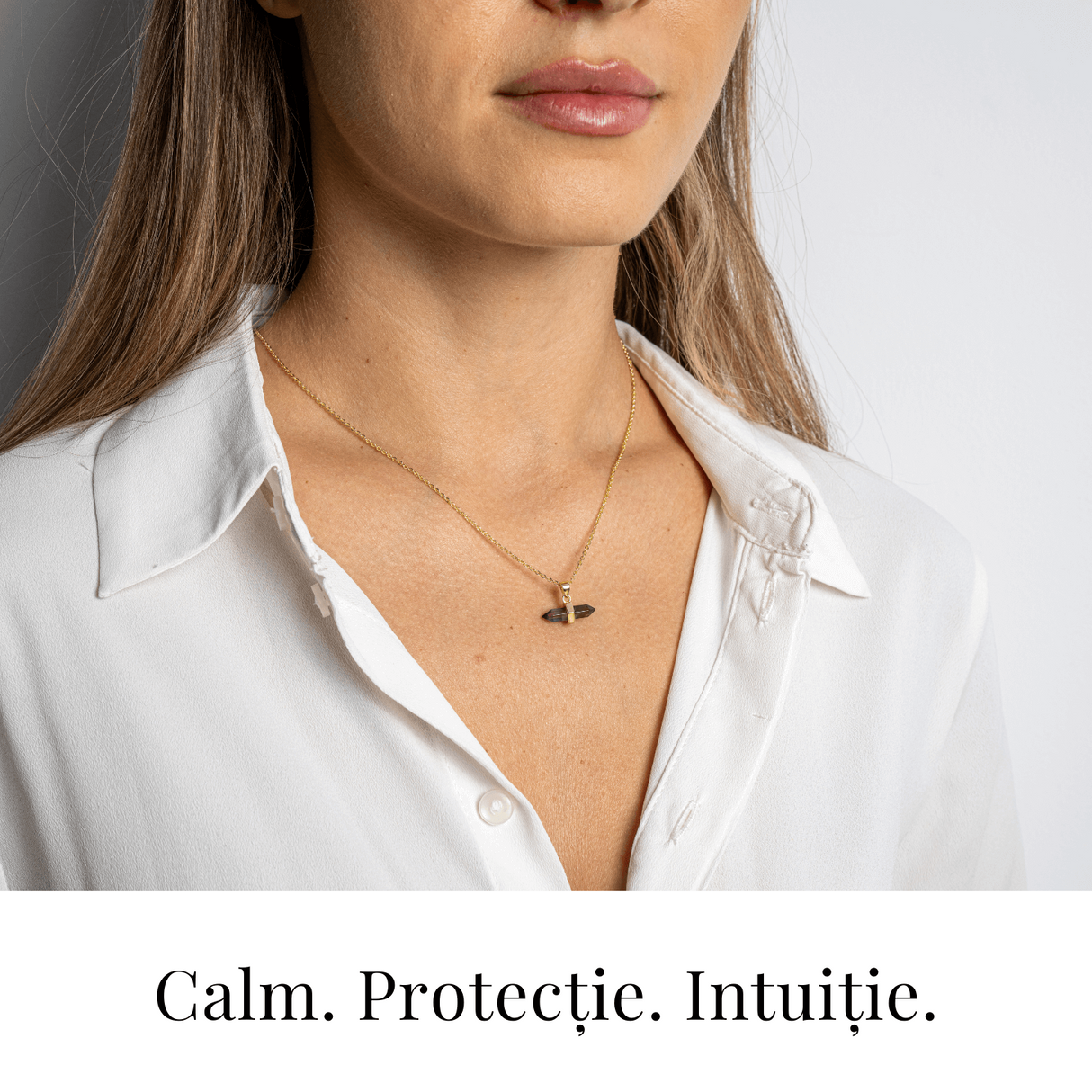 Echilibru si Linsite - Colier din Ametist Natural pe Lant de Cupru