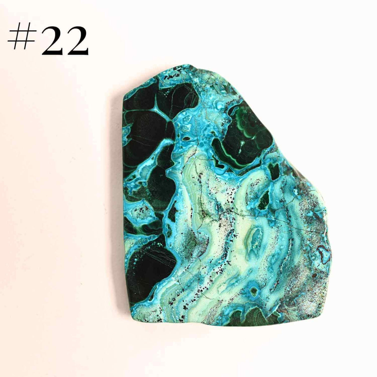 Felie unicat cu Malachit, Crisocola, Stalactite, Cornetite - Protectie si echilibru energetic #1