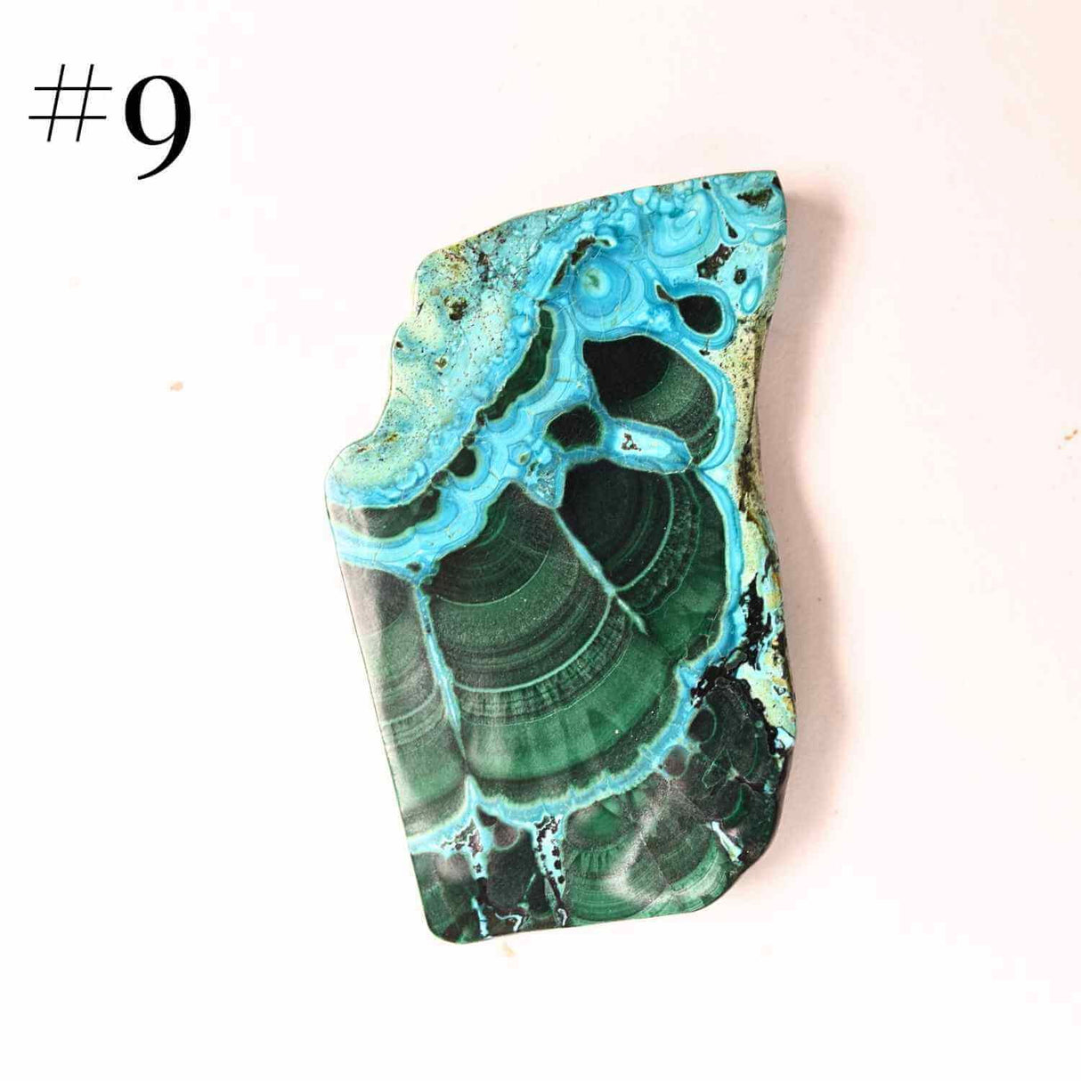 Felie unicat cu Malachit, Crisocola, Stalactite, Cornetite - Protectie si echilibru energetic #1