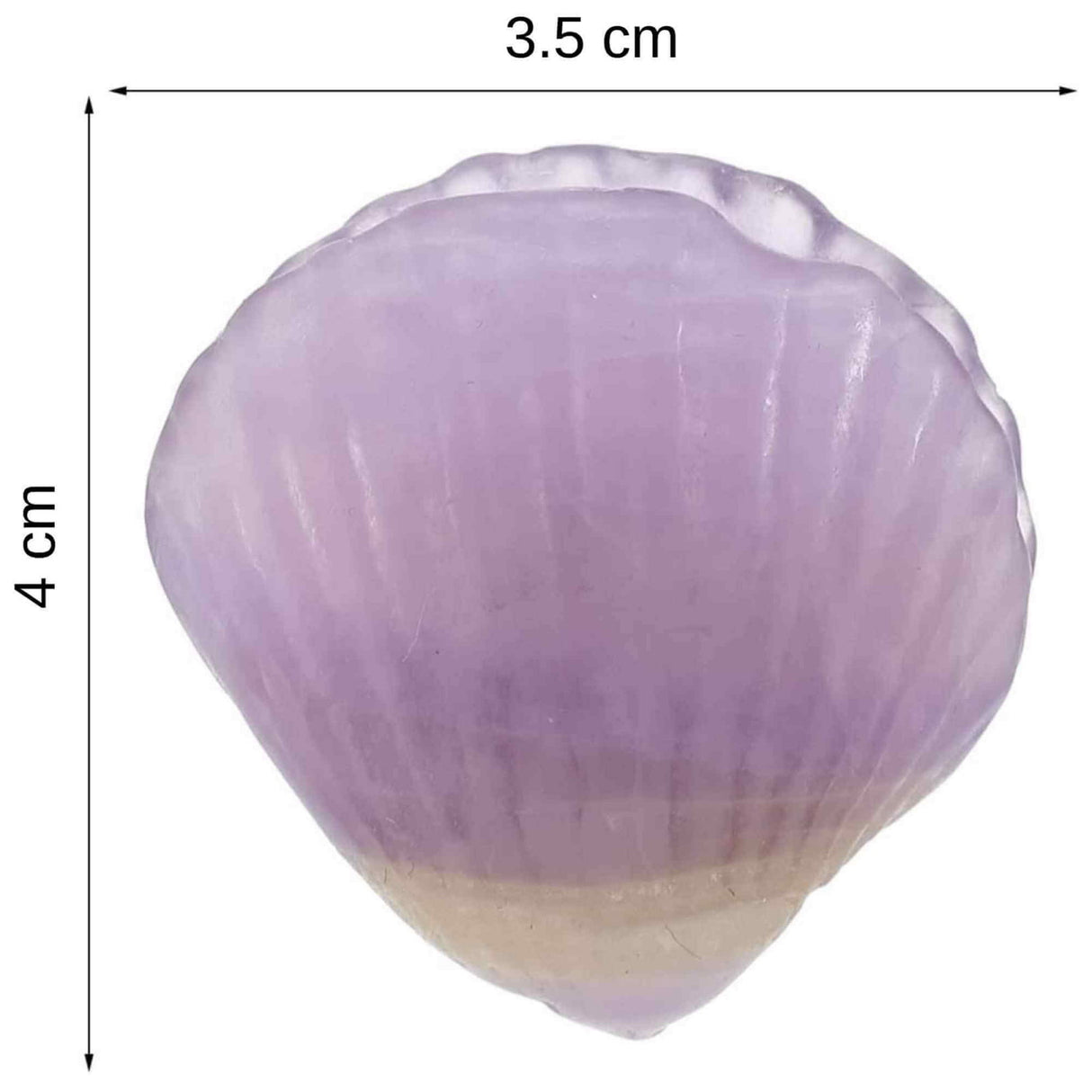 Figurina 4 cm din cristal natural Ametist in forma de scoica, ornamente pentru acvariu, marturie tip cadou de nunta, proiecte DIY