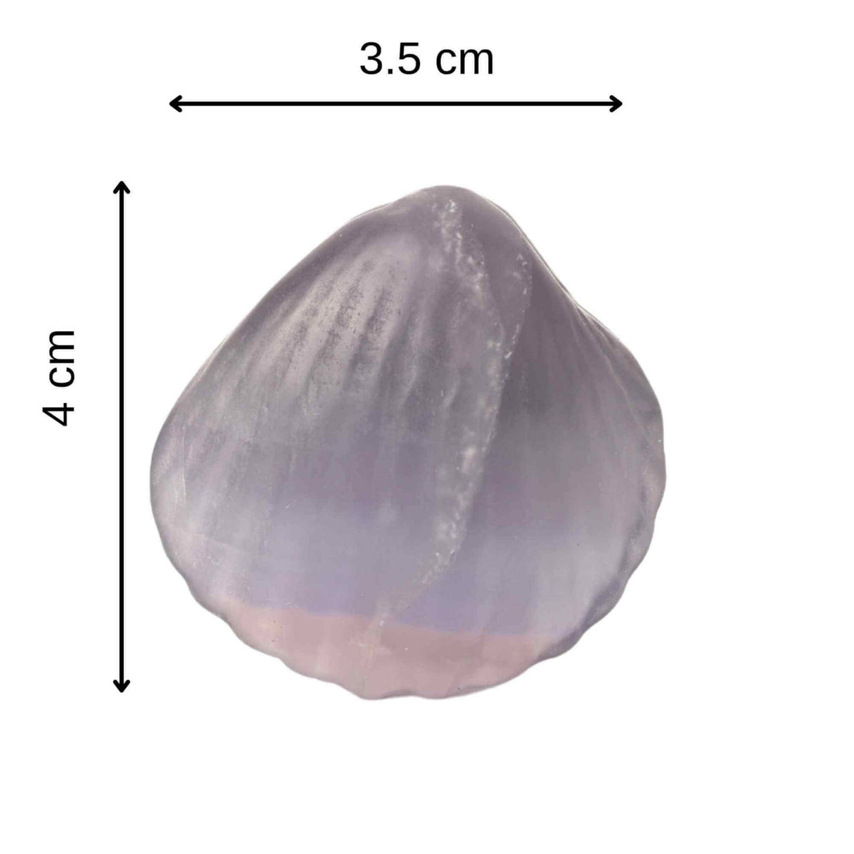 Figurina 4 cm din cristal natural Ametist in forma de scoica, ornamente pentru acvariu, marturie tip cadou de nunta, proiecte DIY