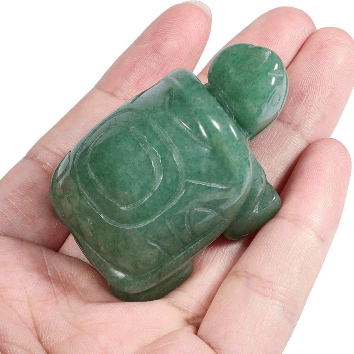 Figurina broasca testoasa 4 cm de cristal semipretios Ametist - Sculptura din piatra vindecatoare reiki de buzunar pentru decor, colectie
