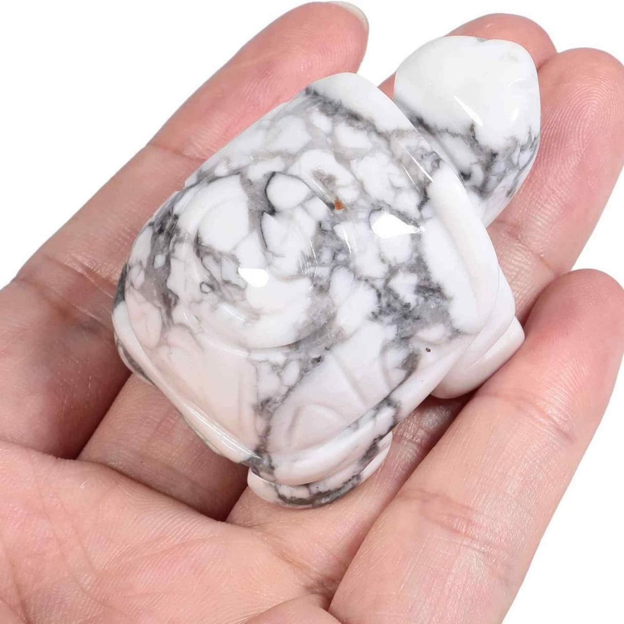 Figurina broasca testoasa 4 cm de cristal semipretios Ametist - Sculptura din piatra vindecatoare reiki de buzunar pentru decor, colectie
