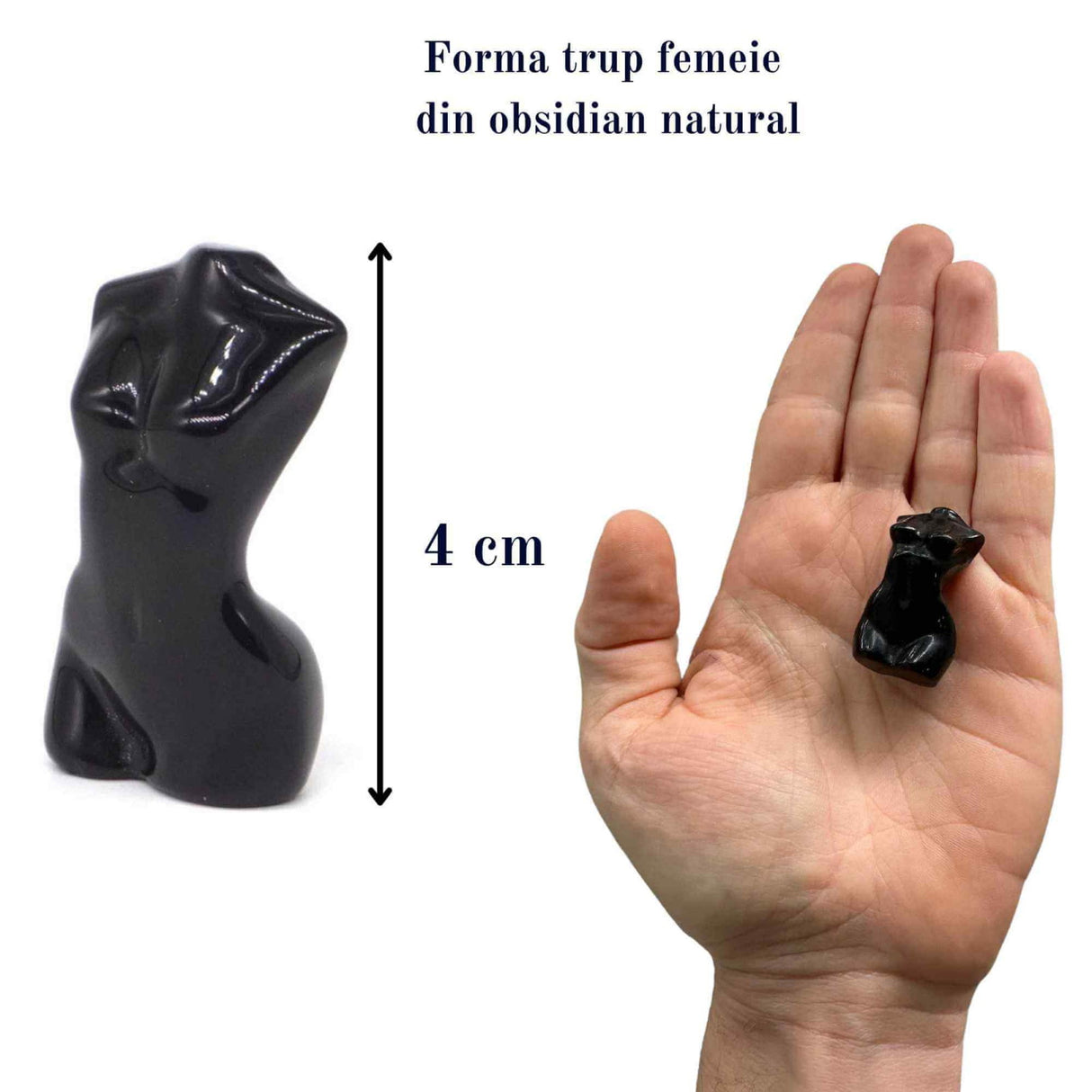 Forma bust femeie din cristal natural Ametist 4 cm sculptat manual