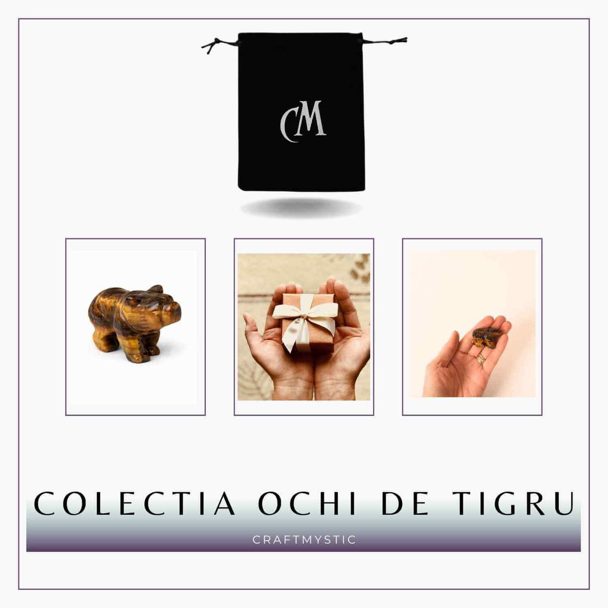 Urs Protector din Ochi de Tigru - Forta Interioara si Stabilitate Energetica