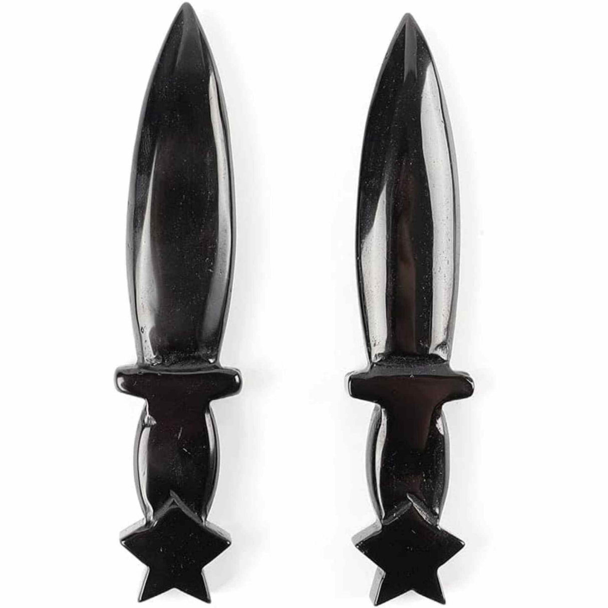 Figurina Pumnal din Obsidian Natural - Decor Elegant, Vindecare Reiki