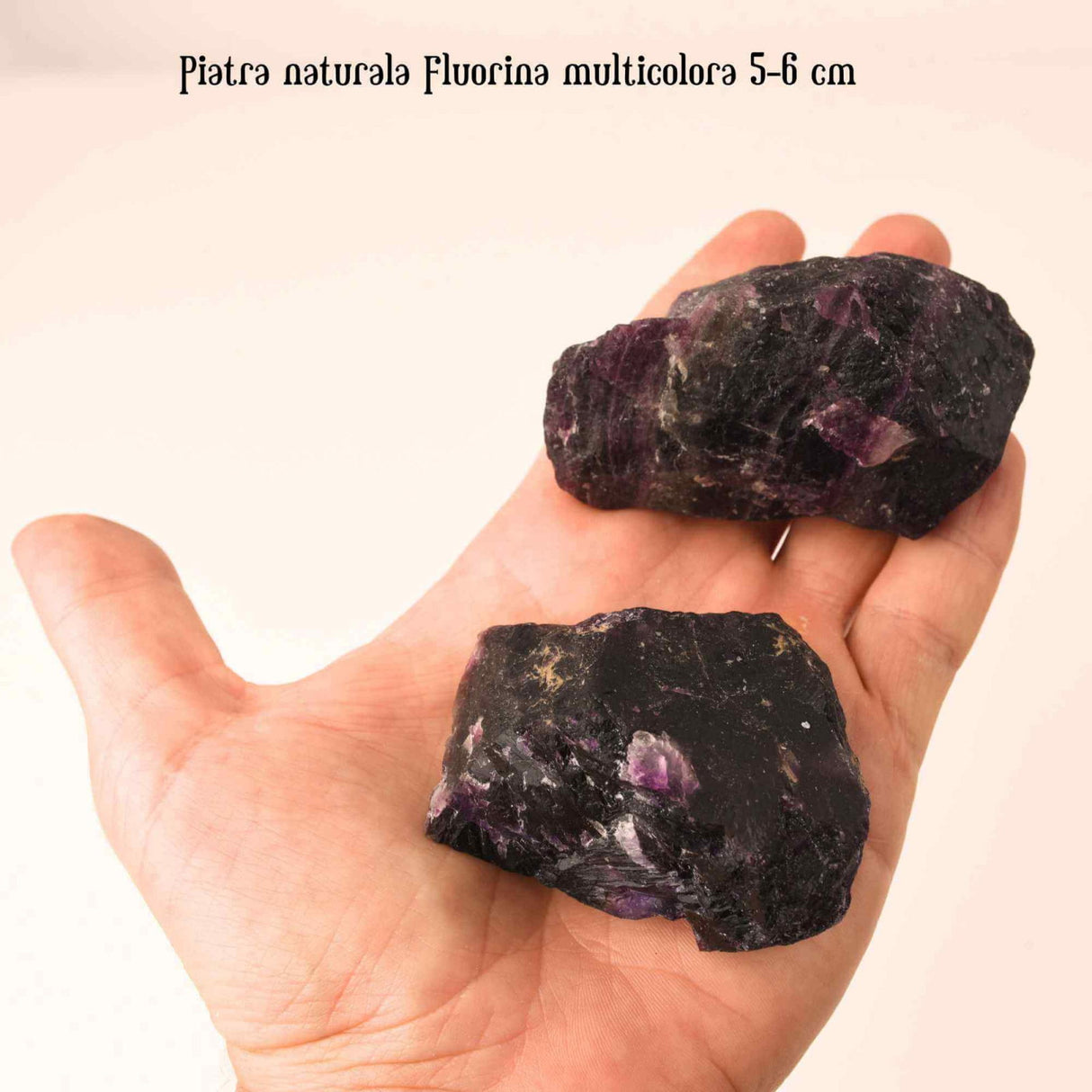 Fluorina Mov Bruta Naturala 6-7 cm - Cadoul Perfect pentru Meditatie, Decor si Colectionari - Piatra Semipretioasa pentru Vindecare si Echilibru