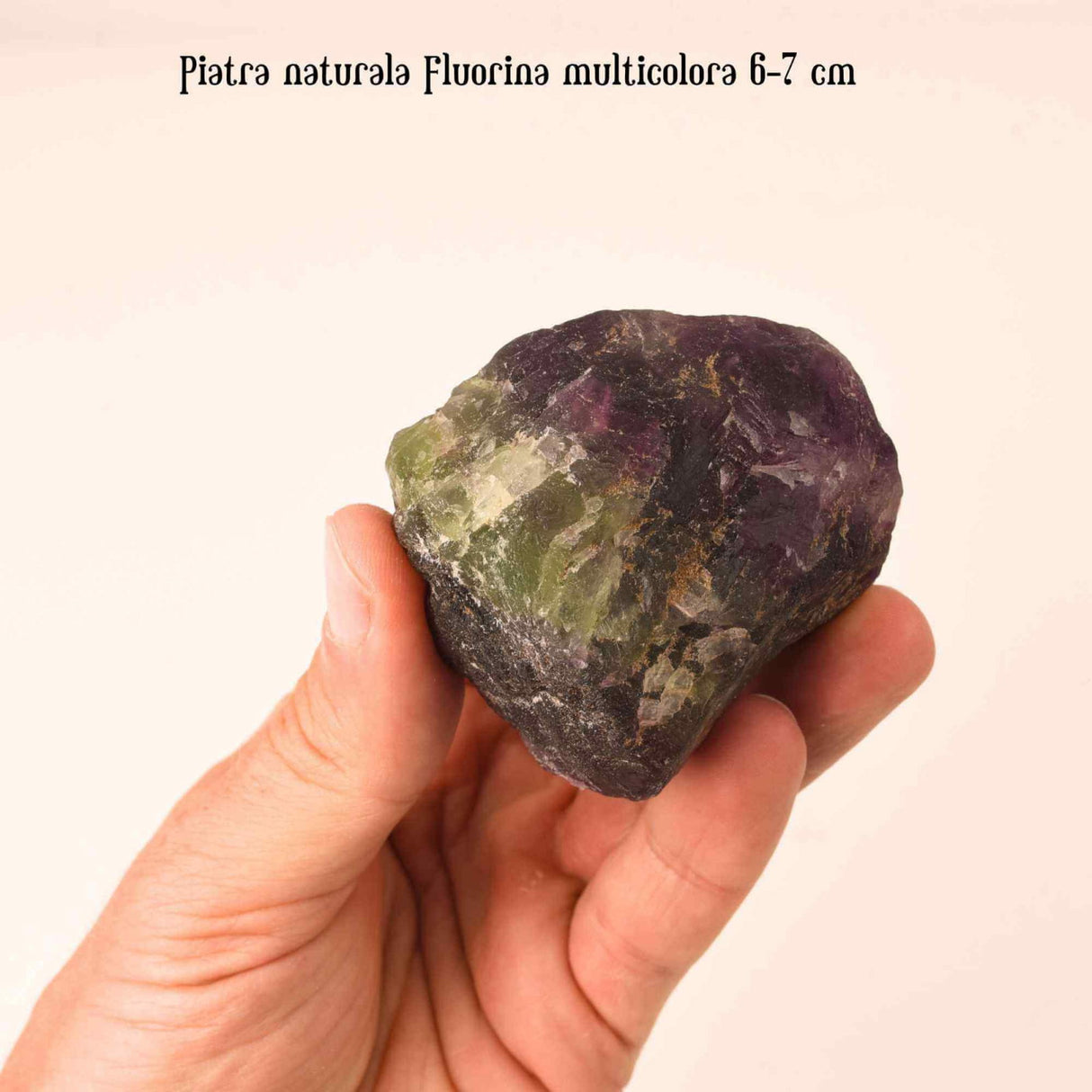 Fluorina Mov Bruta Naturala 6-7 cm - Cadoul Perfect pentru Meditatie, Decor si Colectionari - Piatra Semipretioasa pentru Vindecare si Echilibru