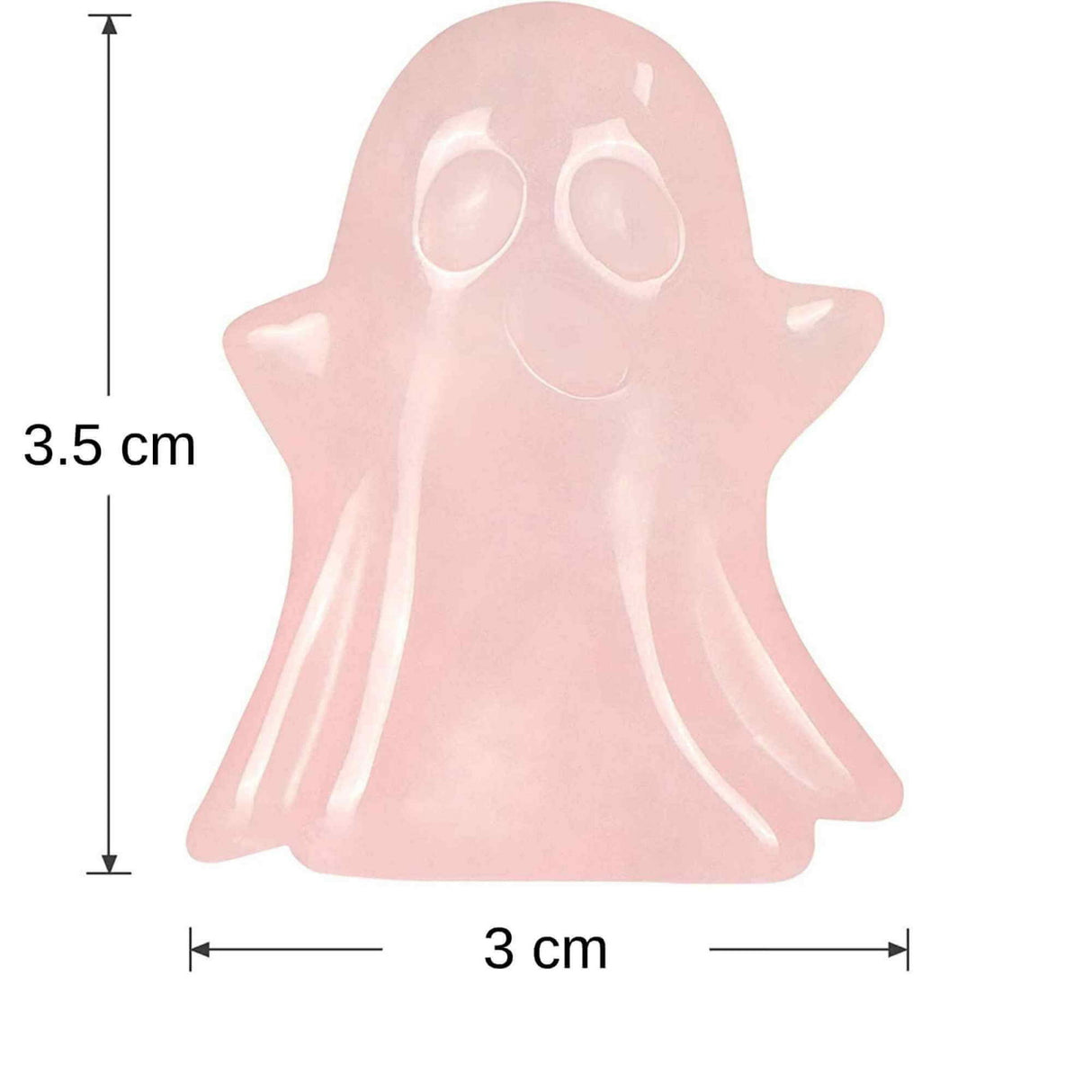 Figurina 3.5 cm in forma de fantoma din piatra semipretioasa Obsidian, sculptata manual