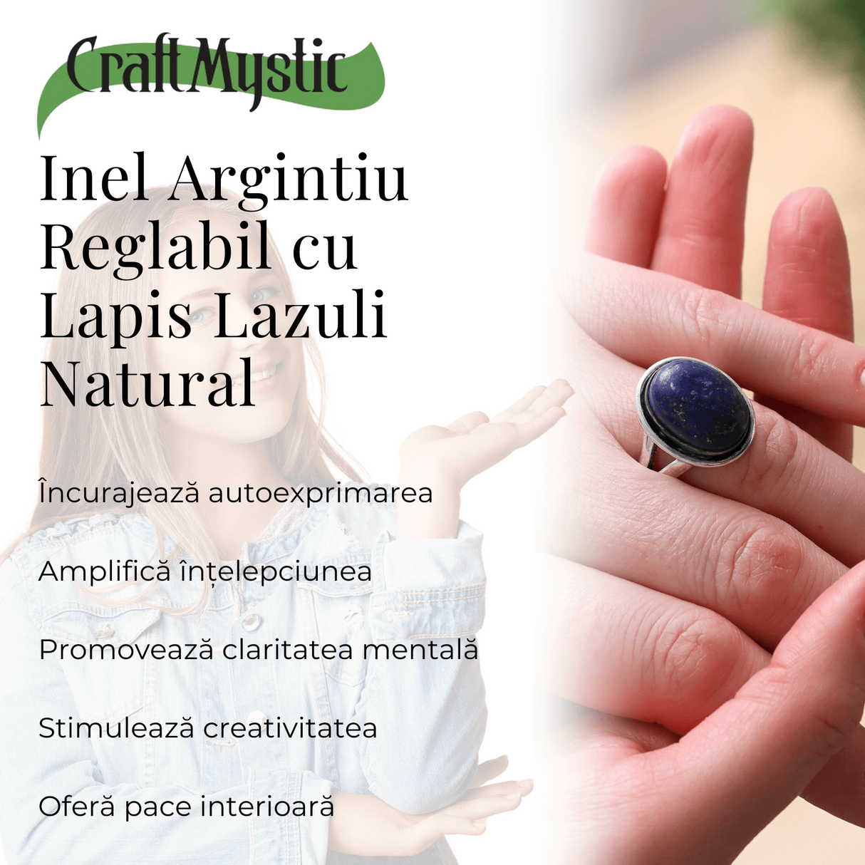 Inel argint 925 marime 62-63 Peridot