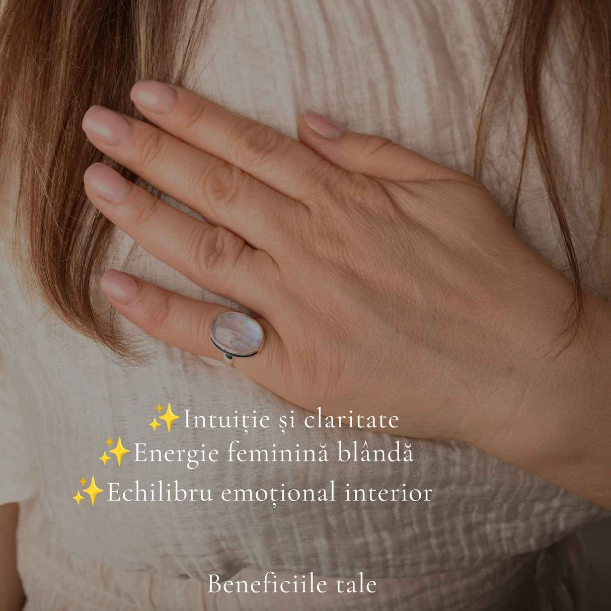 Inel Argint 925 cu Piatra Lunii Ovala – Intuitie, Armonie si Eleganta Naturala
